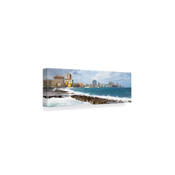 Philippe Hugonnard 'Malecon Wall Of Havana 1' Canvas Art,16x47